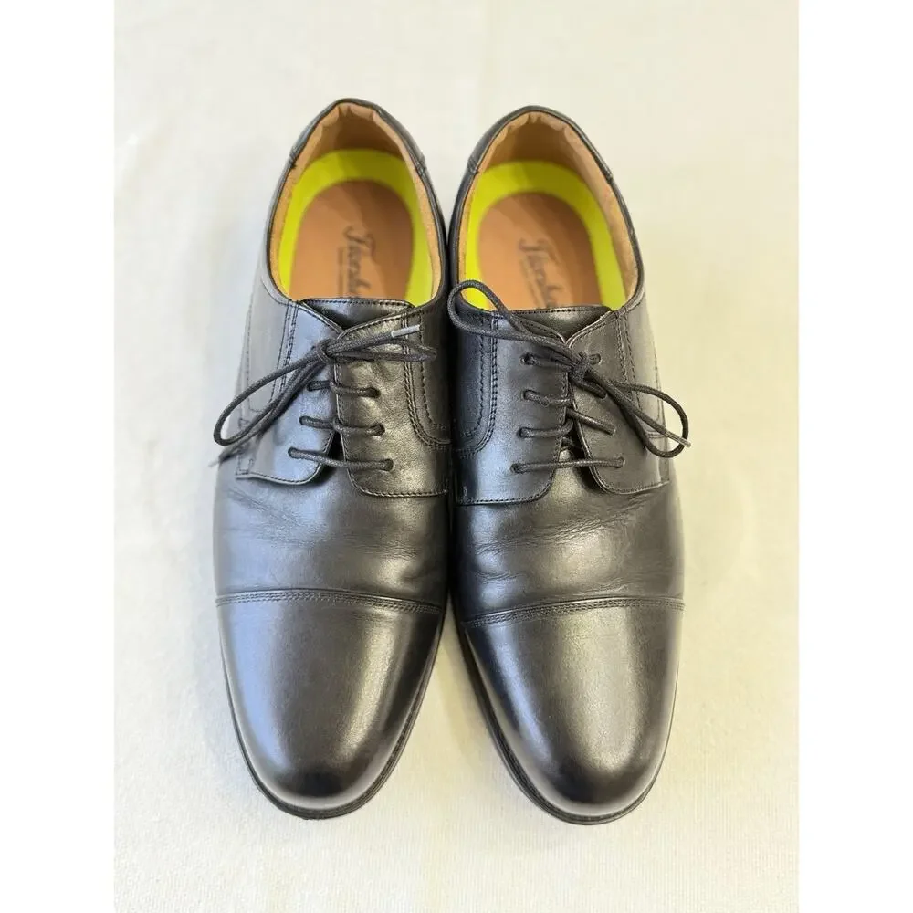 Florsheim Cap Toe Oxford Shoes 12 D Black Leather Dress Business